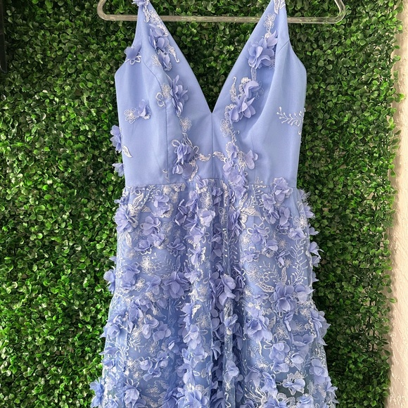 HELSI blue periwinkle  Floral Mini Dress - Picture 5 of 7